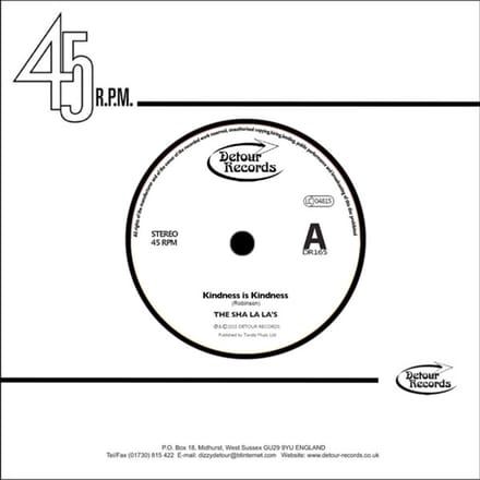 The Sha La La's - Kindness Is Kindness (7" Single)