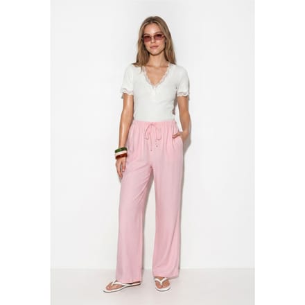 Dames Wijde Pijp Crêpe Broek