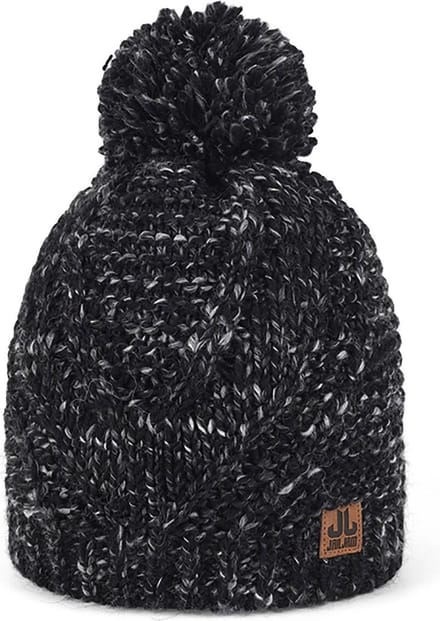 Jail Jam - Manitoba Beanie - Muts met Pompon - One Size - Zwart