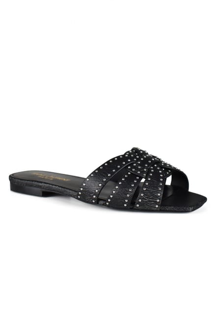 Saint Laurent Tribute Sandalen Zwart