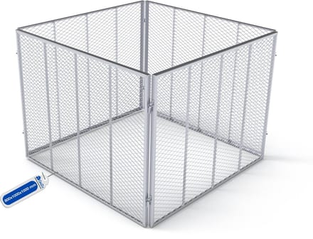 GeZu Impex Compostbak Vierkant 100 x 100 x 80 cm Thermisch Verzinkt