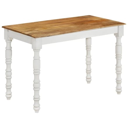 vidaXL - Eettafel - 110x60x76 - cm - massief - mangohout