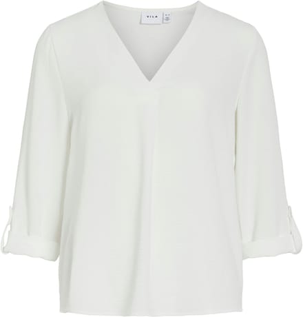 VILA - VIJOSA 3/4 V-NECK TOP - NOOS - Dames - Blouses