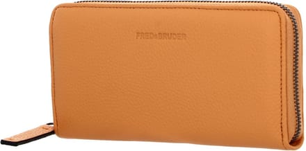 FREDsBRUDER Leren Portemonnee Hendassa Big Wallet Papaya Abrikoos