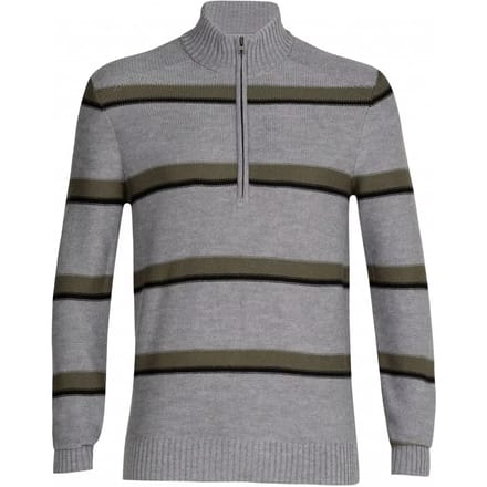 Icebreaker Waypoint Merino Half Rits Trui Grijs L Man
