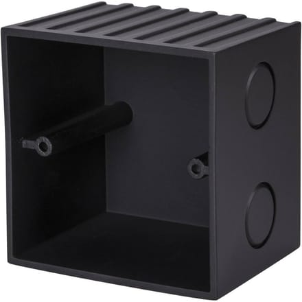 SLV Mobala inbouwdoos, breedte 8 cm, zwart, kunststof