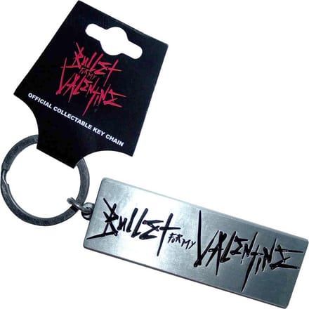 Bullet For My Valentine - Engraved Logo Sleutelhanger - Zilverkleurig