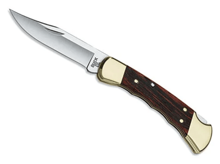 Buck 110 Folding Hunter zakmes, met vinger groeven