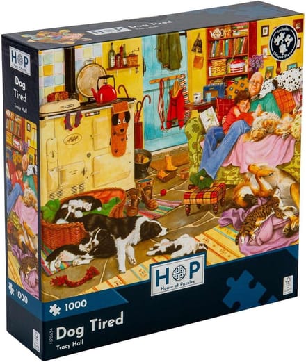 Puzzel van 1000 Stukjes - Illustratie van Hond - Uitdagend Legpuzzel