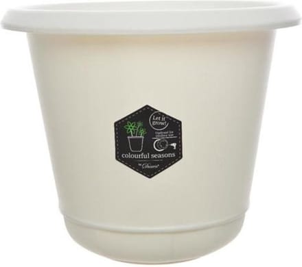 Desert Potten Serie - Plastic Flower Pot Off-white Dia11x10cm