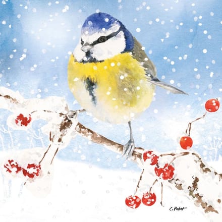 Lunch servetten Oiseau glacé - PPD - 33x33 cm