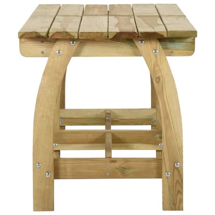 vidaXL - Tuintafel - 220x74x75 - cm - geïmpregneerd - grenenhout