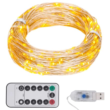 vidaXL - Lichtslinger - met - 150 - LED's - 15 - m - warmwit