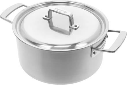 Demeyere Essential 5 Kookpan – Inductie – 24 cm – 5,2L Inhoud - Deksel Inbegrepen