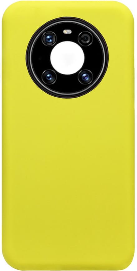 ADEL Siliconen Back Cover Softcase Hoesje Geschikt voor Huawei Mate 40 Pro - Geel