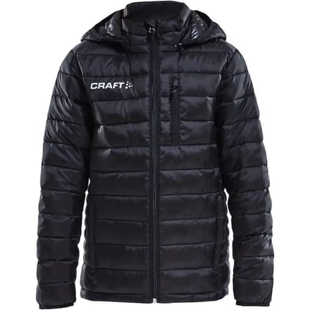 Craft Isolate Donsjas Met Kap Kinderen - Zwart | Maat: 146/152
