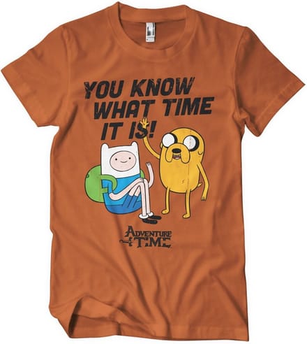 It'S Adventure Time -T-shirt Burnt/Orange