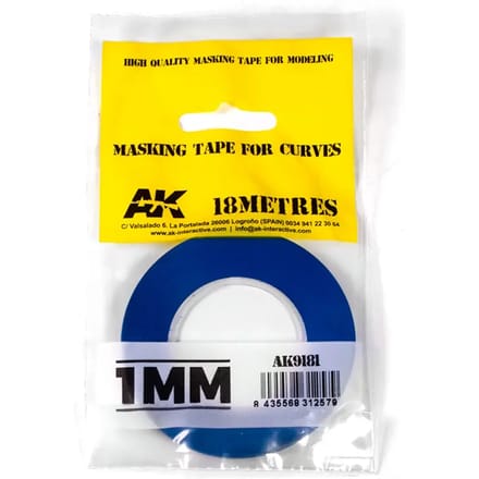 Flexibele masking tape AK Interactive 1 mm