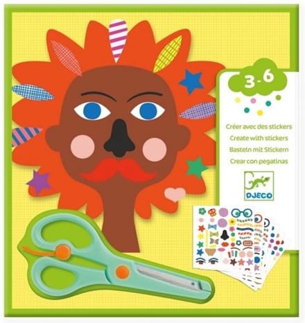 Djeco - Djeco Creëren met Stickers  Kapper
