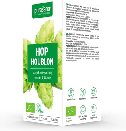 Purasana Hop 200 mg 90 Vegacapsules