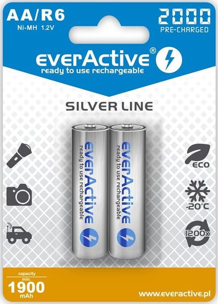 Everactive EVHRL6-2000 huishoudelijke batterij Oplaadbare batterij AA Nikkel-Metaalhydride (NiMH)