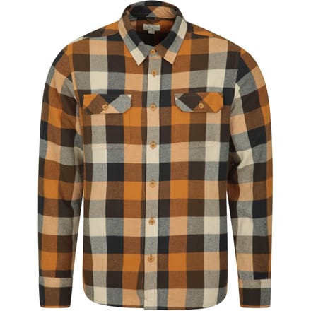 Mountain Warehouse Heren Overhemd met lange mouwen in molton (Roest)