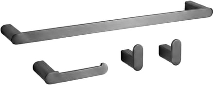 Rea - Mati - Set Badkamerhangers - Titanium - 10X10X10Cm