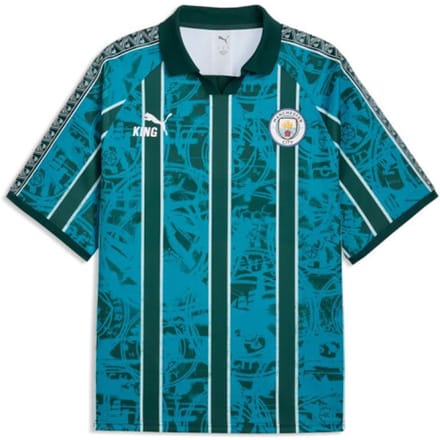 PUMA - mcfc king retro jersey - Voetbal trainingsshirt korte mouw heren - Blauw