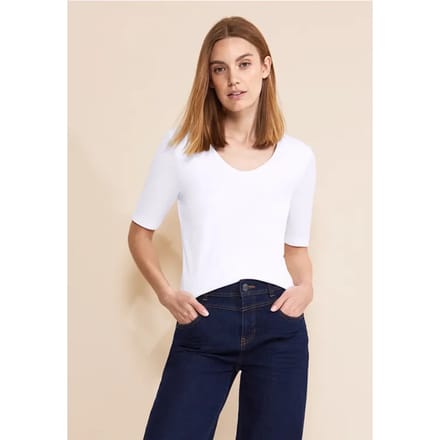 T-shirt met V-hals