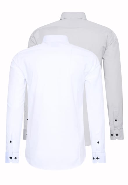 Set van 2 zakelijke overhemden