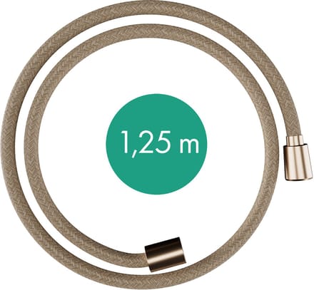 Hansgrohe Designflex doucheslang textiel 1/2x125cm m. anti-knikbescherming brushed bronze
