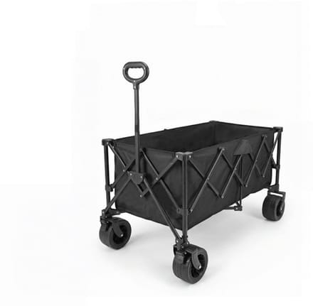 Opvouwbare bolderkar 150 kg - met remmen - 450L grote capaciteit - stalen frame - voor camping en strand