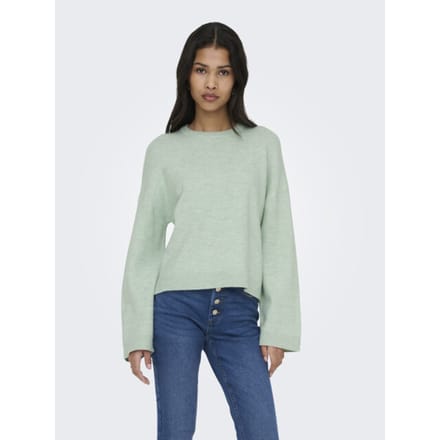 Only Trui Onlsimoni L/s O-neck Pullover Knt N 15368976 Ether/melange Dames Maat - M