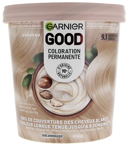 Garnier Goed Permanent Kleur Zonder Ammoniak 160 ml (Kleuren : 9.1 Vanille Licht Blond)