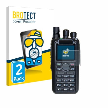 BROTECT - Screenprotector voor AnyTone AT-D878UV II Plus - Folie Beschermfolie matte 2 Stuks