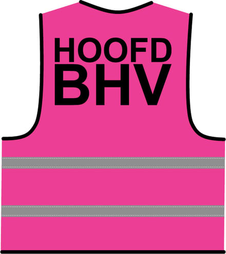 Hoofd BHV hesje roze