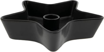 BC | Candleholder | Kaarshouder | Matt Black | Star shaped | Ster vormig | Kerst | Christmas |