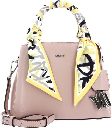 DKNY Schoudertas Handtas Paige SM Satchel Cashmere / Silver Roze
