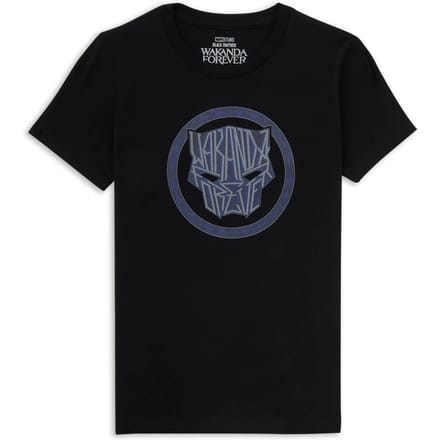 Wakanda Forever Emblem Kids' T-Shirt - Black - 98/104 (3-4 jaar)