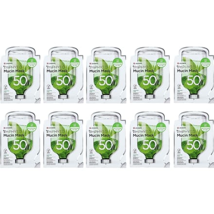 Leaders, I'm Phyto Mucin Beauty Mask, 10 sheet masks, 25ml (0.84fl oz) each white