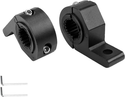 Dailygoods - 2 Stuks Aluminium Werklamphouder voor Auto, Motor en Boot