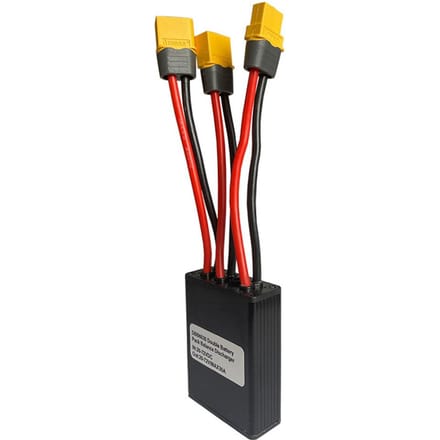 Connecteur de batterie double 20 V-72 V 40 A Convertisseur de décharge de batterie double pour vélo électrique 30A black