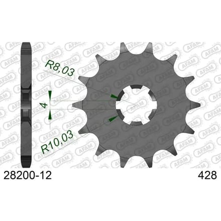Motortandwiel Afam 428