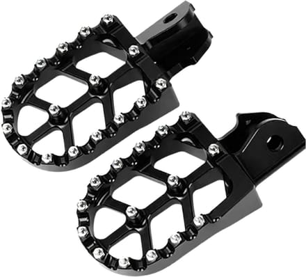 Voetsteunen Motorfiets - Fiets Pegs - Veilig Rijden - Erosiebestendig Ontwerp - Universele Pasvorm - Zwart