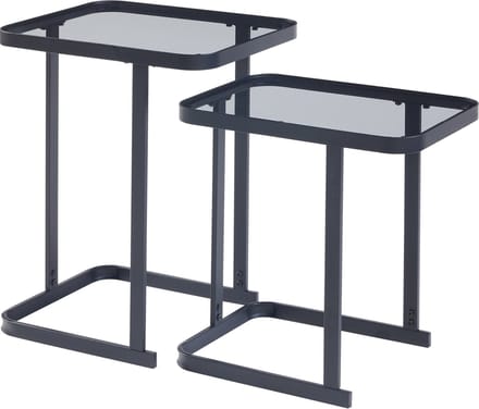 Bijzettafel set van 2 Laxå zwart