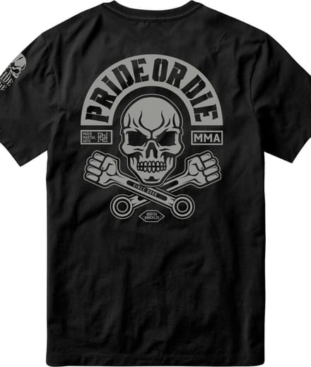 PRIDE or Die T-Shirt BUSTED KNUCKLES Zwart - L