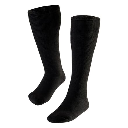Kniekousen thermo heren - 41/46 - Zwart - 1 Stuk