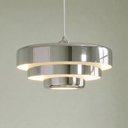 Lindby - hanglamp - 1licht - Metaal - H: 27 cm - E27 - chroom