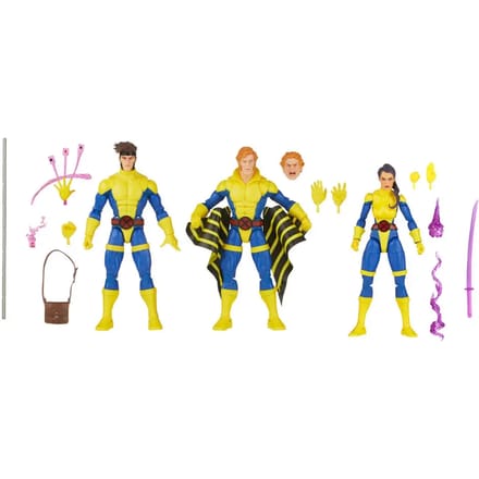 Beeldje Hasbro Marvel X-Men Gambit Mavels Banshee Psylocke (x3)