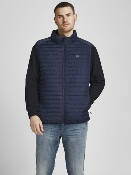 Jack & Jones Emulti Bodywarmer Collar Vest Blauw 7XL Man
